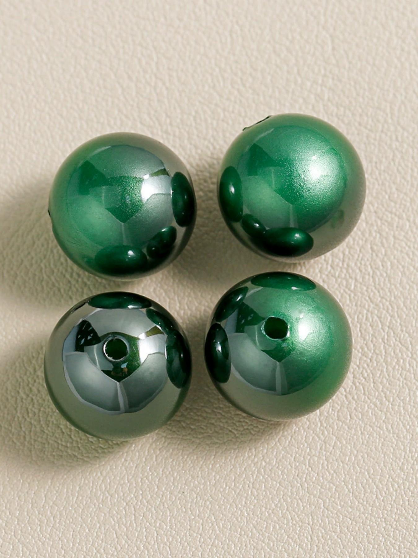 200/30pcs Bead Set for Handmade Jewelry, Mabe Two-Tone Plated Beads, Ombre Solid Color Round Beads, DIY Bracelet Phone Chain Accessories