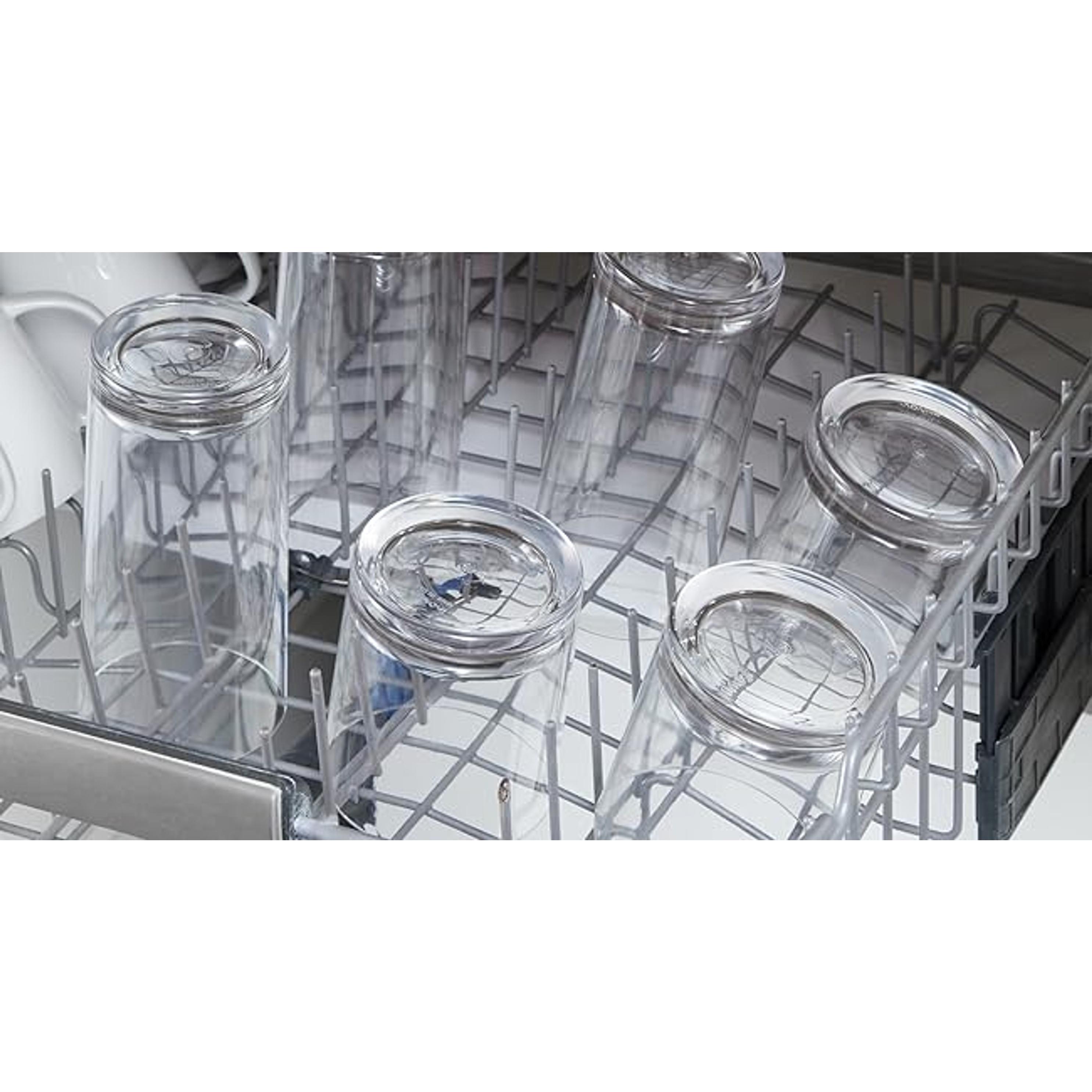 Classic Clear Plastic Reusable Drinking Glasses (Set of 8) 12oz Rocks & 16oz Water Cups | BPA-Free Tumblers, Made in USA | Top-Rack Dishwasher Safe