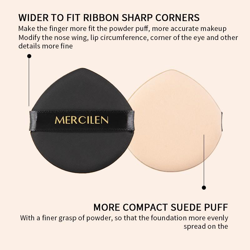 Mercilen Cushion Foundation Makeup Kit Set 4 Boxes, Pearl Skincare CC Cream 15g + Replacement Pad 15g + Makeup Remover 85g + Cleansing Honey 150ML