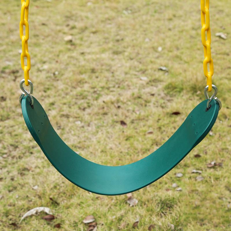 2PCS Swings Seats Heavy Duty with 66" Chain, Playground Swing Set Accessories Replacement with Snap Hooks, Support 250lb