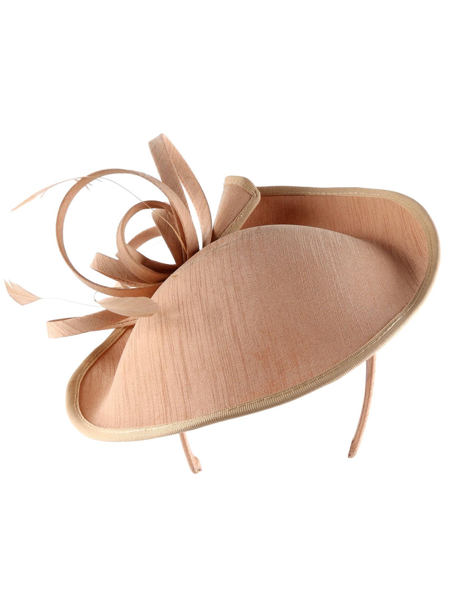 1PCS Women's Mesh Fascinator Hat with Wave Dot Decoration, Floral Feather Hair Accessory, Wedding Cocktail Party Headwear