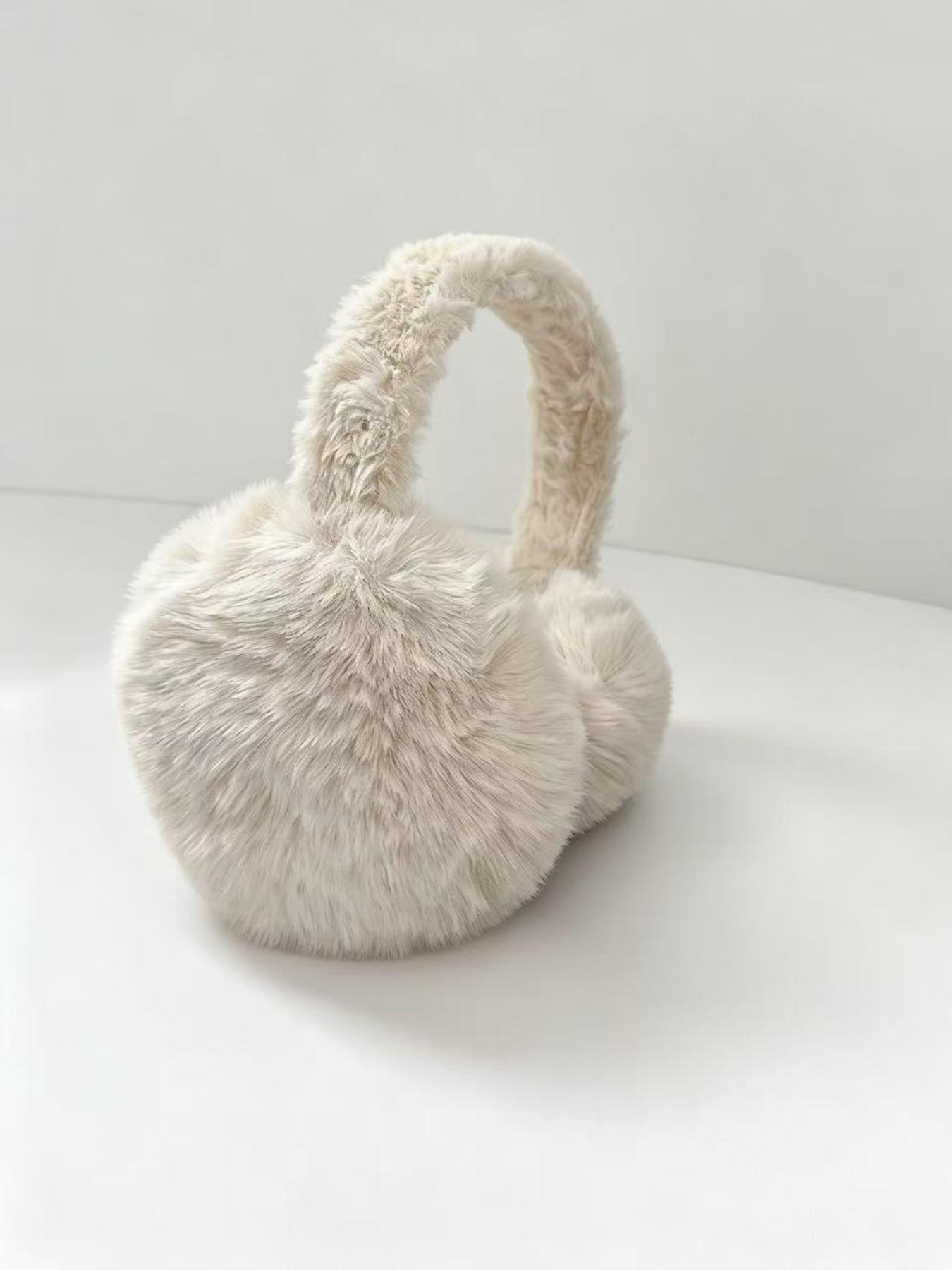 Winter Foldable Ear Warmer, Ear Protectors, Thick Soft Fleece Material, Random Color, Suitable for Commuting, Cycling, Skiing, Outdoor Activities