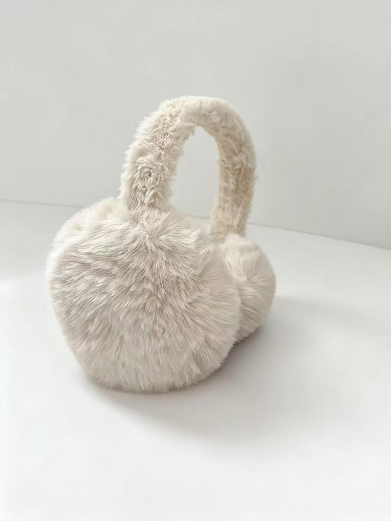 Winter Foldable Ear Warmer, Ear Protectors, Thick Soft Fleece Material, Random Color, Suitable for Commuting, Cycling, Skiing, Outdoor Activities