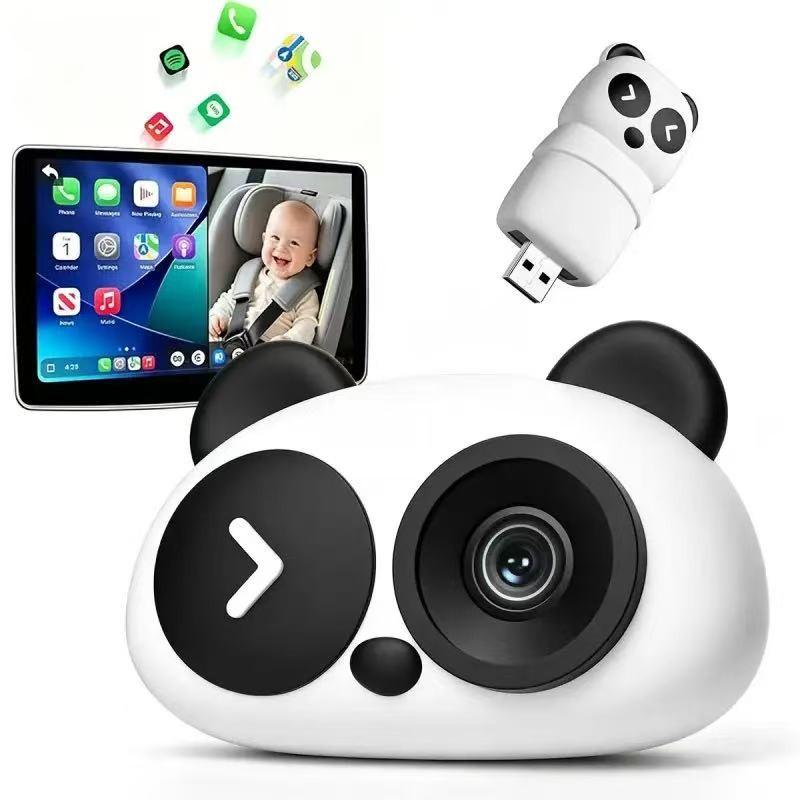 1080P Wireless Baby Car Camera, 150° Wide Angle In-Car Monitor, Compatible with Car Display Screens, Split-Screen Display, Easy Installation, Baby and Pet Monitoring