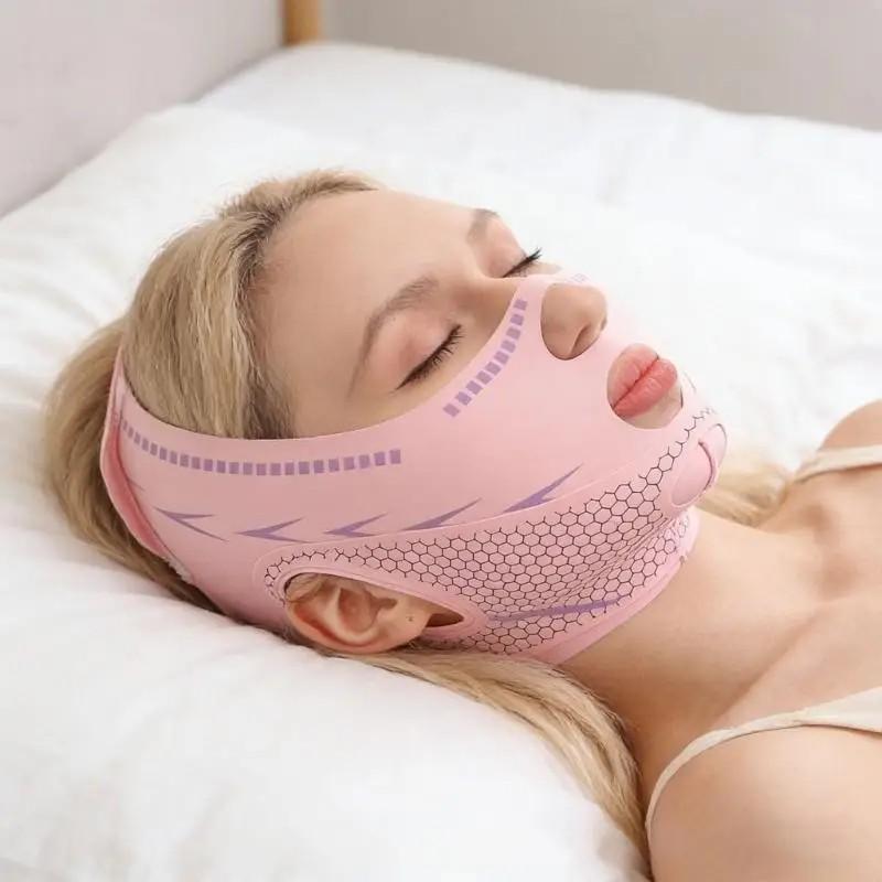 Facial Lifting Bandage, Face Massage Mask, Tightening Face Mask, Slimming Face Shaper, Facial Sculpting Tool, Device