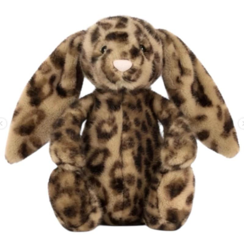 Easter Bunny Plush Toy, Limited Edition Leopard Print Rabbit Doll, Soft and Comfortable, Perfect Gift for Girls, Birthday Present