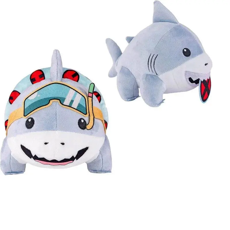New Anime Jeff The Land Shark 8-Inch Plush Toys Kawaii Stuffed Dolls Cute Sharp Animals Doll Plushies Kids Birthday Gifts Custom