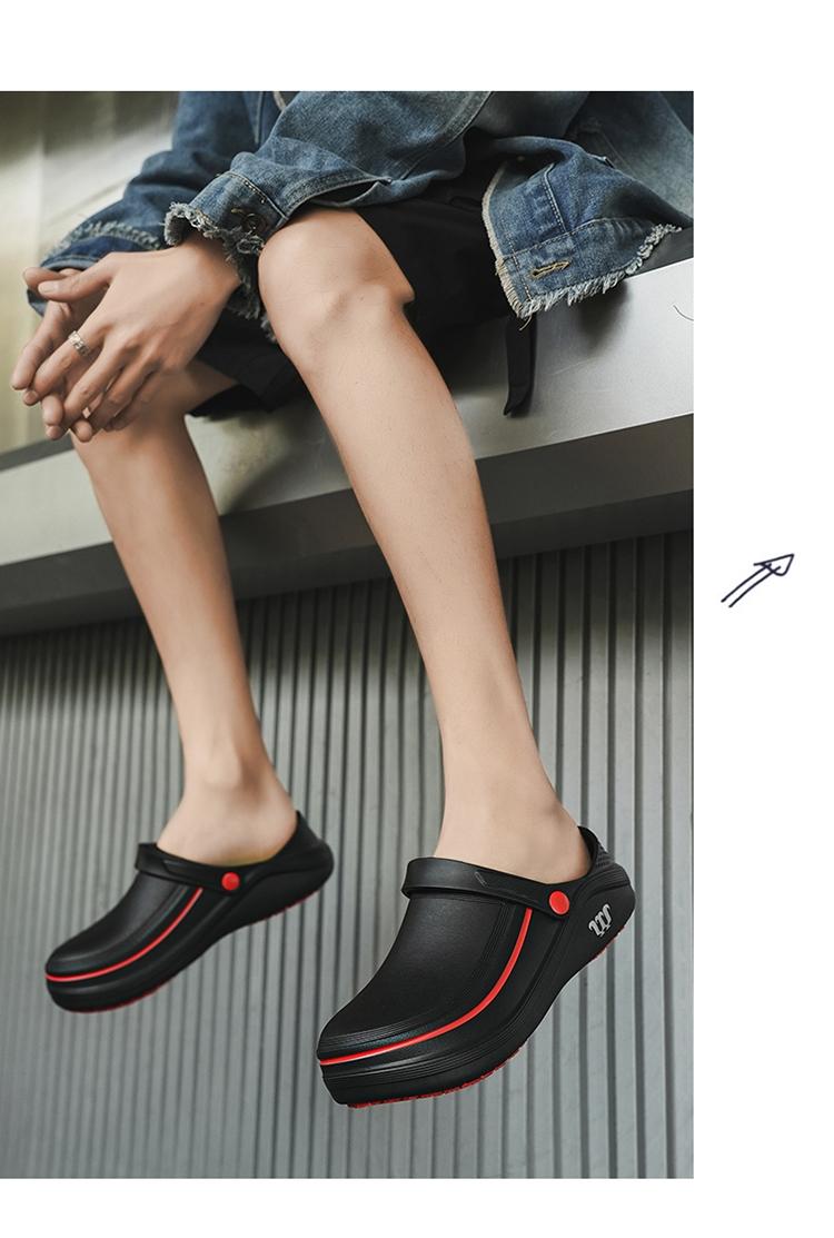 Breathable Anti-Slip Work Shoes, Waterproof Oil-Resistant Kitchen Shoes, Specialized Chef Shoes for Cafeteria Back Kitchen, All Seasons