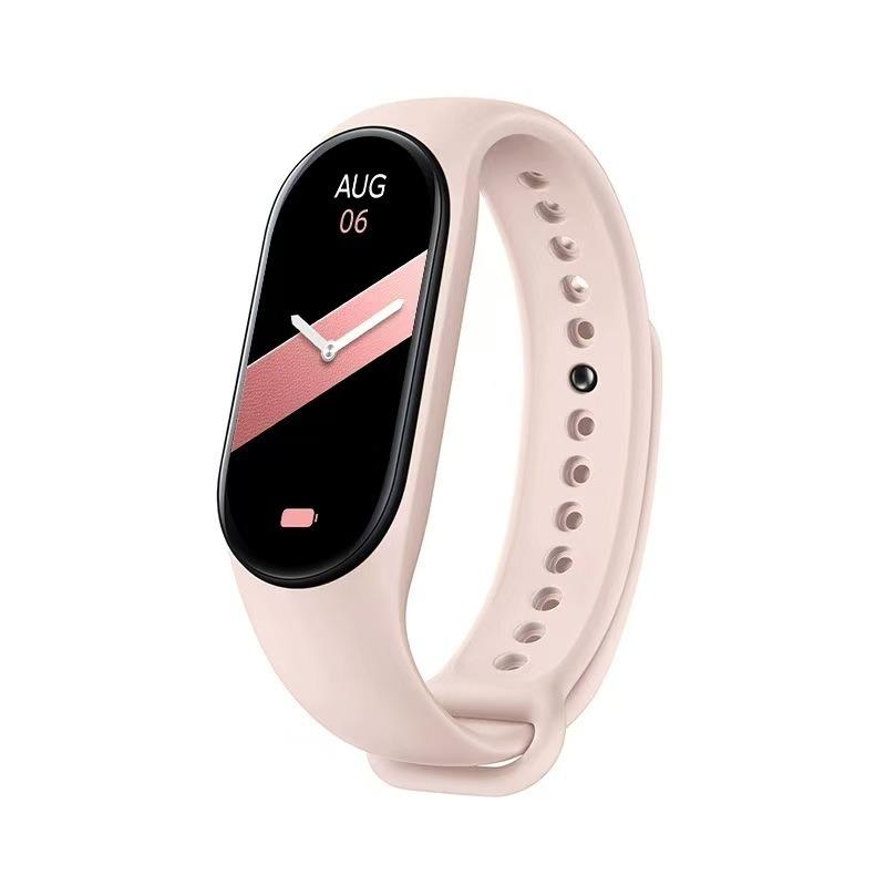 M9 Smart Bracelet - Silicone Fitness Watch for Running Workouts, with Sleep Monitoring, Information Reminders, Blood Oxygen, Heart Rate & Blood Pressure Detection, Phone Notifications, Activity Recording