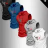 Men's Hooded Sports Tank Top, Bull Head Print, Logo Design, Breathable Sleeveless, Casual Summer Wear, Outdoor Fitness, Daily Leisure, Sleeveless Sports Tops
