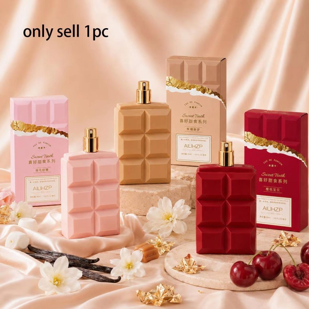 Chocolate Perfume 30ML, Sweet Food Scent, Aromatic Chic Gourmand, Warm Caramel & Soft Musk, Long-Lasting Luxury Eau De Toilette, Alluring & Seductive Caramel Fragrances, Gourmet Caramel Fragrance