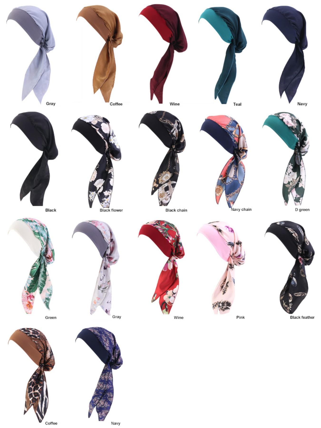 1pcs Rustic Style Silk-Like Headscarf Hat, Elastic Hairband Braided Hat, Pirate Hat, Chemotherapy Hat, Fashion Accessory