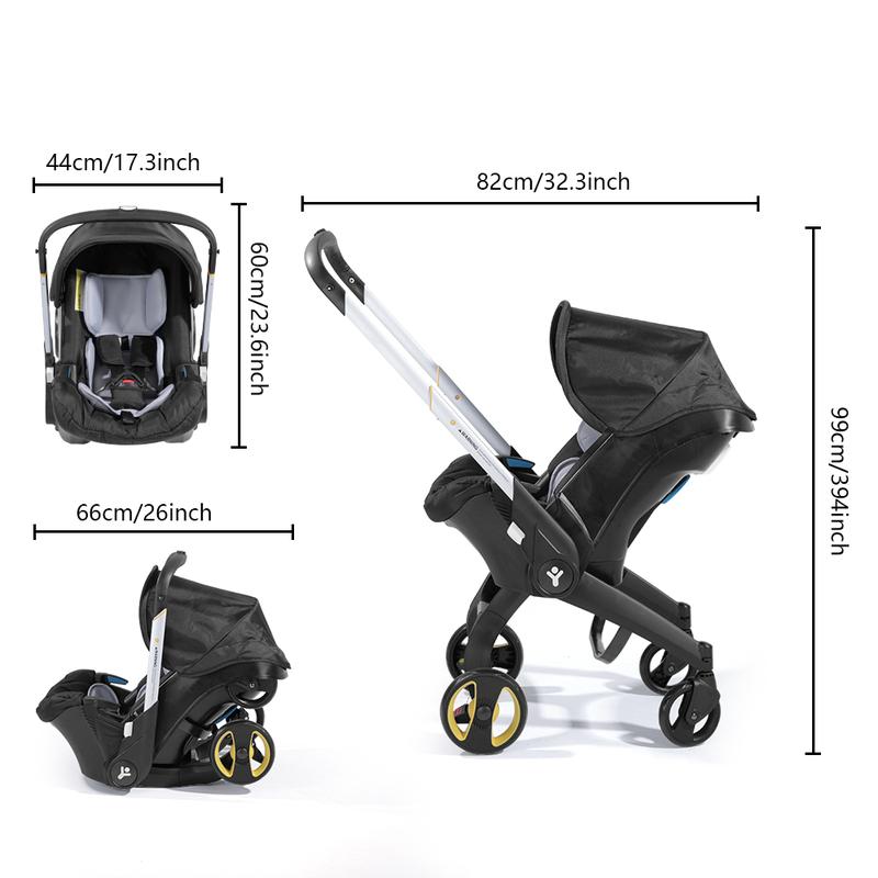 Cochildor All In One Convertible Baby Stroller Without LatchBase -Toddler Stroller With Reversible Stroller Seat ;compact stroller carrinho de bebe affordable strollercompact stroller