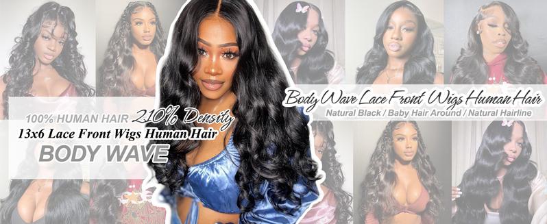 【Clearance sale】Lemoda Outlets Flash Deals 13x6 Lace Front Wigs Human Hair Body Wave Lace Front Wigs Human Hair 220% Density HD Transparent Lace Wigs Pre Plucked With Baby Hair Natural Black Lace Frontal Wigs Human Hair