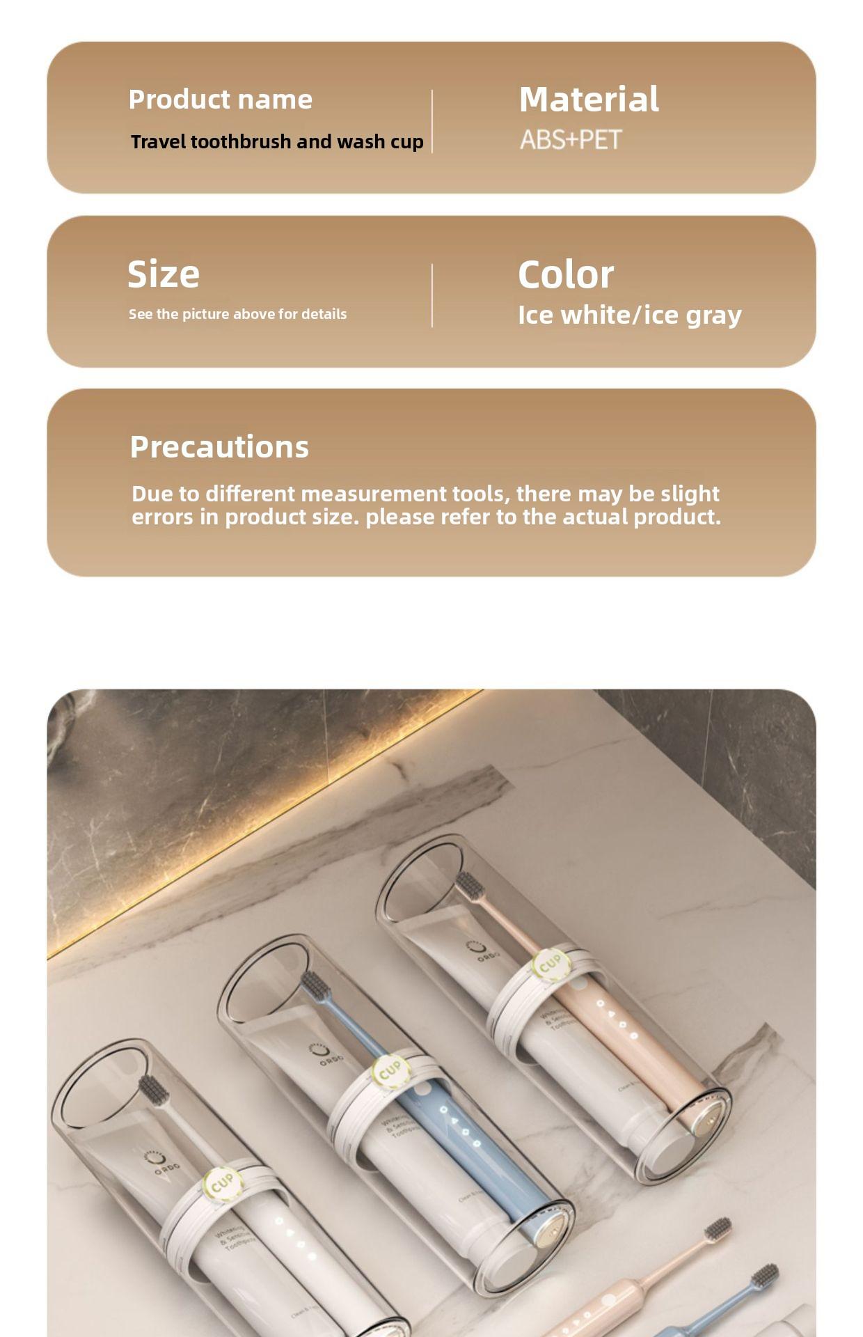 Portable Travel Toothbrush Cup Set for Couples Home Dormitory Use Compact Storage Toothbrush Holder with Drain Hole and Lid Ideal for Travel Camping