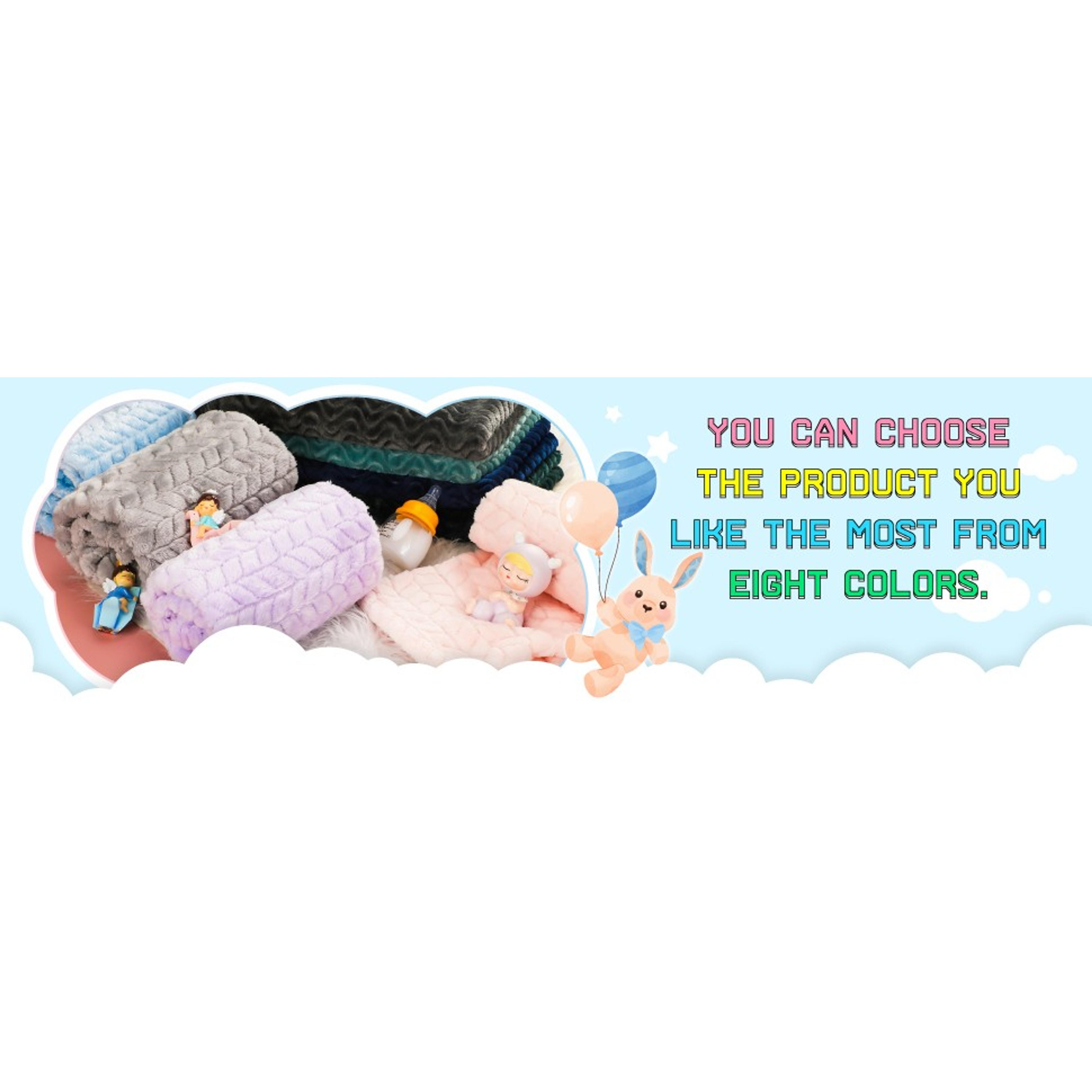 4 Pcs Baby Fuzzy Blanket Fluffy Baby Blanket for Boys Girls Soft Warm Infant Newborn Toddler Receiving Nursery Bed Supplies, 32 x 24 Inch(Pink Color)