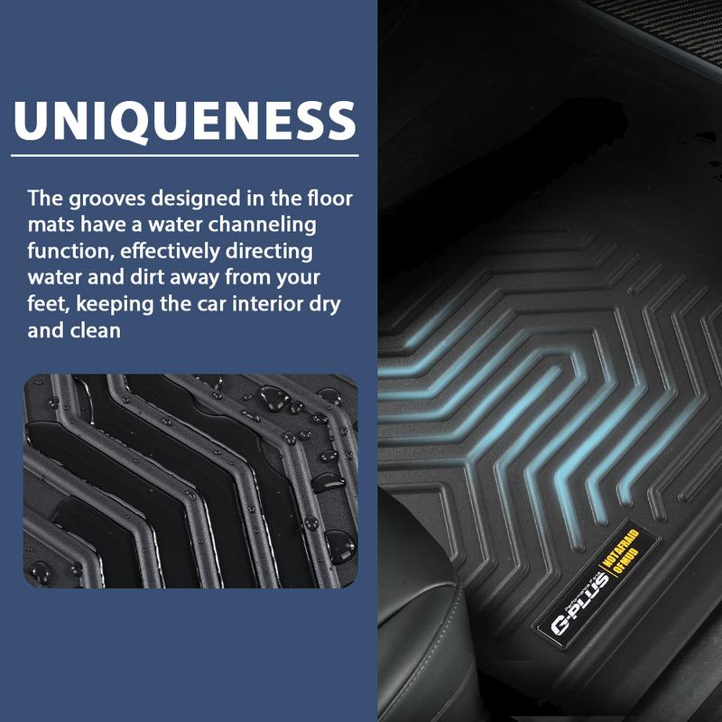 TPE Car Floor Mats Rubber Liners Fit for 07-13 Chevrolet Silverado/gmc Sierra 1500,All Weather Floor Mats Rubber Liners,Waterproof Anti-slip Durable Floor Mats Upgraded Version Truck