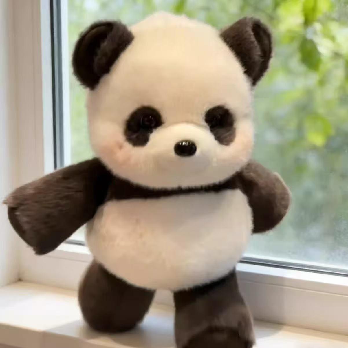 Forest Run Series Panda Plush Toy, Soft Stuffed Animal Pillow, Soft Cuddly Gift, Perfect Birthday Gift for Men and Women, Cozy Sleeping Companion