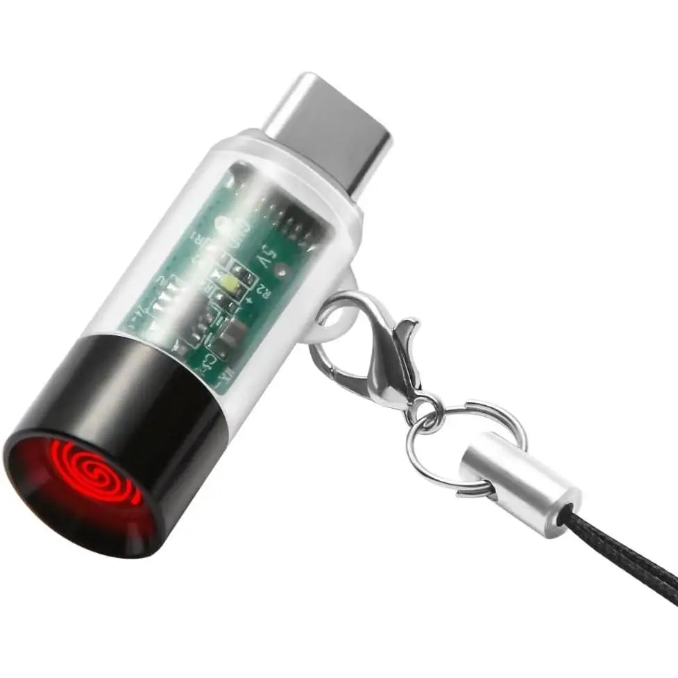 Mini USB-C Electric Lighter, Windproof Waterproof Plasma Lighter Powered by Phone or Power Bank, Lightweight Portable Gadget with 10-Second Auto Shut-Off Security Feature