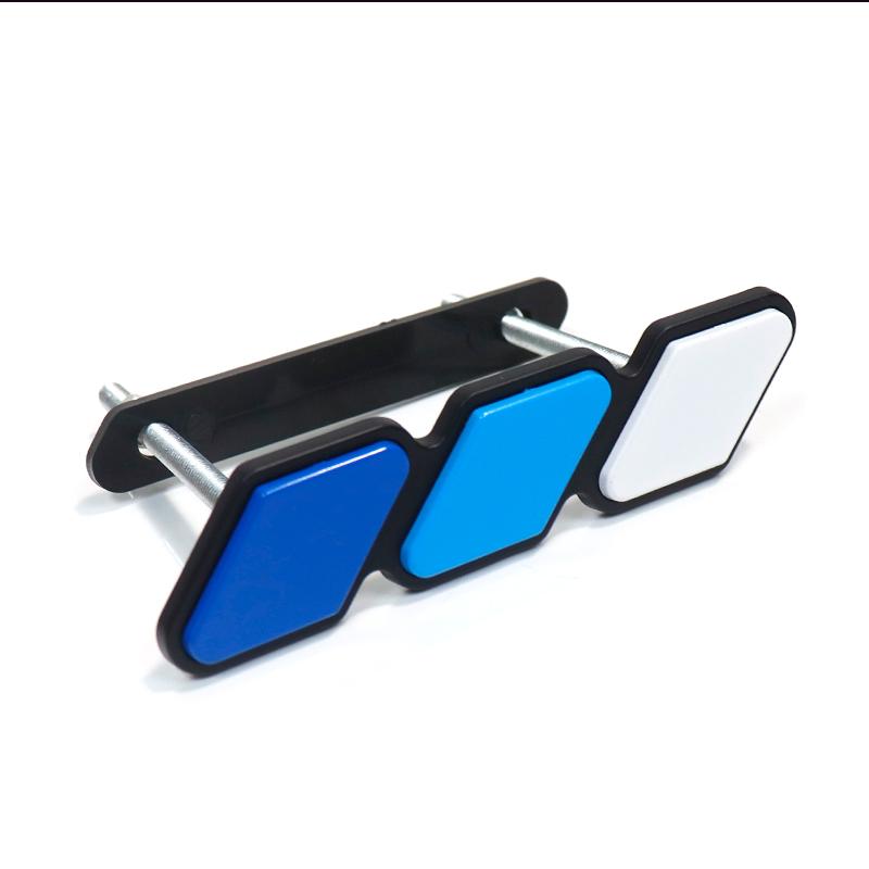 1 Set Tri-color 3 Front Grille Badge Emblem Decor For Toyota Tacoma TRD Pro 4Runner Tundra FJ RAV4 etc 1 Set Tri-color 3 Front Grille Badge Emblem Decor For Toyota Tacoma TRD Pro 4Runner Tundra FJ RAV4 etc