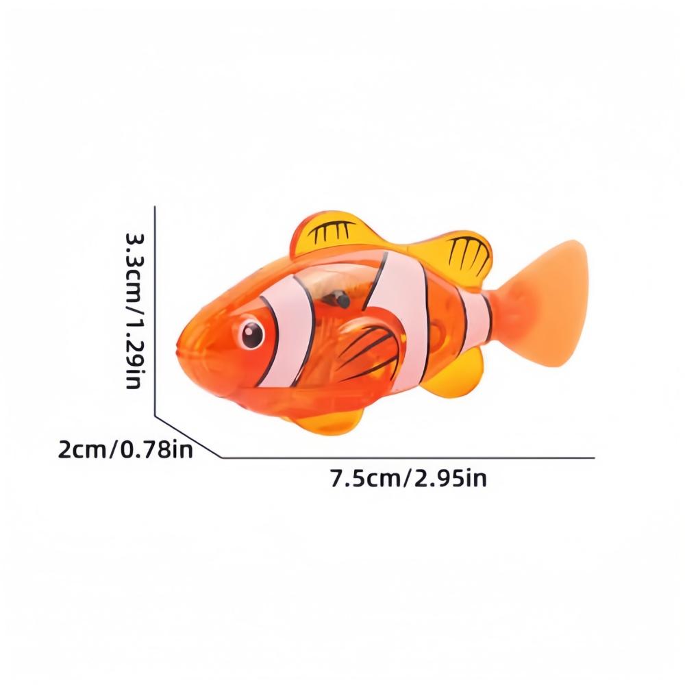 Baby bath light-up sensor electric small fish playing in water pet fish swimming fish can swim realistic clownfish toy