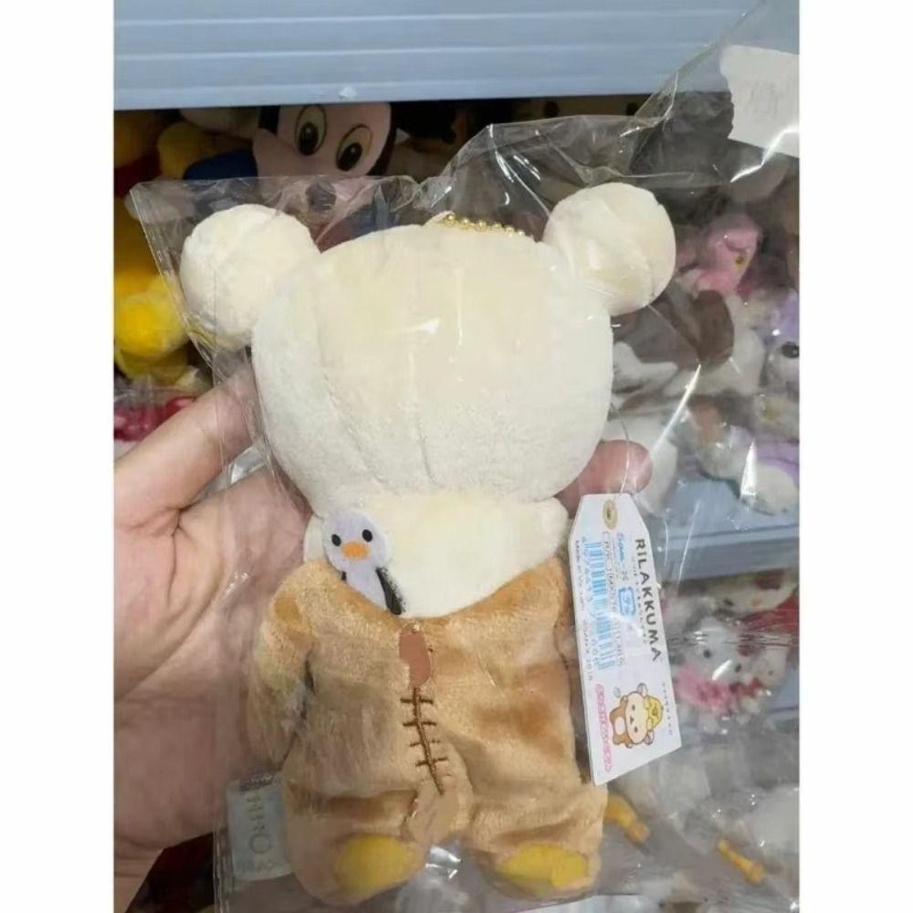 2025 Cartoon Rilakkuma Keychain Cute Replacement Schoolbag Pendant Kawaii Plush Doll