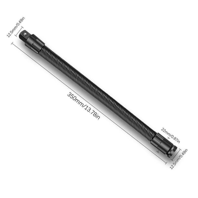1/2 Flexible Shaft Extension Extender Torque Socket Ratchet Spanners Electric Wrench Connecting Rod Hand Tools