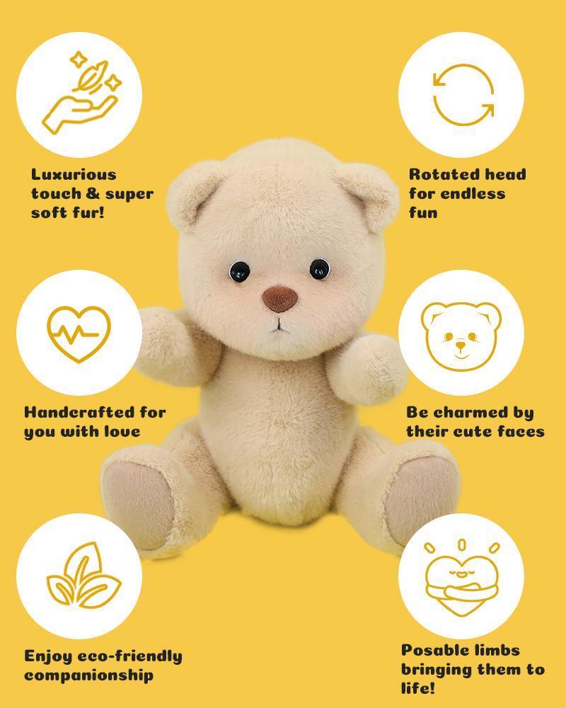 Getahug Gingerbread Man Bear - Handmade Jointed Teddy Bear Toy with Exquisite Outfit, Plush, mothersdaygift, mothersdaygiftideas, mothersday Teddybear Soft Stuffed Animal Getahug Gingerbread Man Bear - Handmade Jointed Teddy Bear Toy with Exquisite Outfit, Plush, mothersdaygift, mothersdaygiftideas, mothersday Teddybear Soft Stuffed Animal