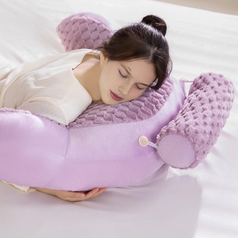 Extra Large Reading Pillow with Detachable Neck Roll, Plush Bed Rest Pillow for Adults, Perfect for TV Gaming Relaxing at Home