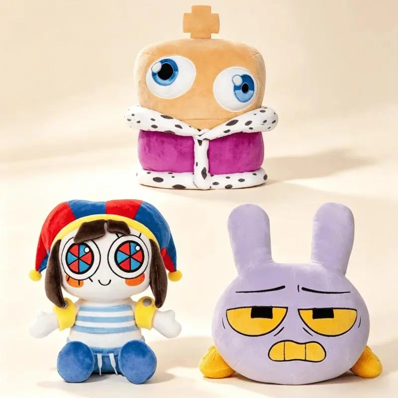 2026 New hot item  20cm  The Amazing Digital Circus Beach Pomni Jumbo Jax Plush Doll Cartoon Peripheral Plush Toy Kawaii Soft Home Ornament Gift