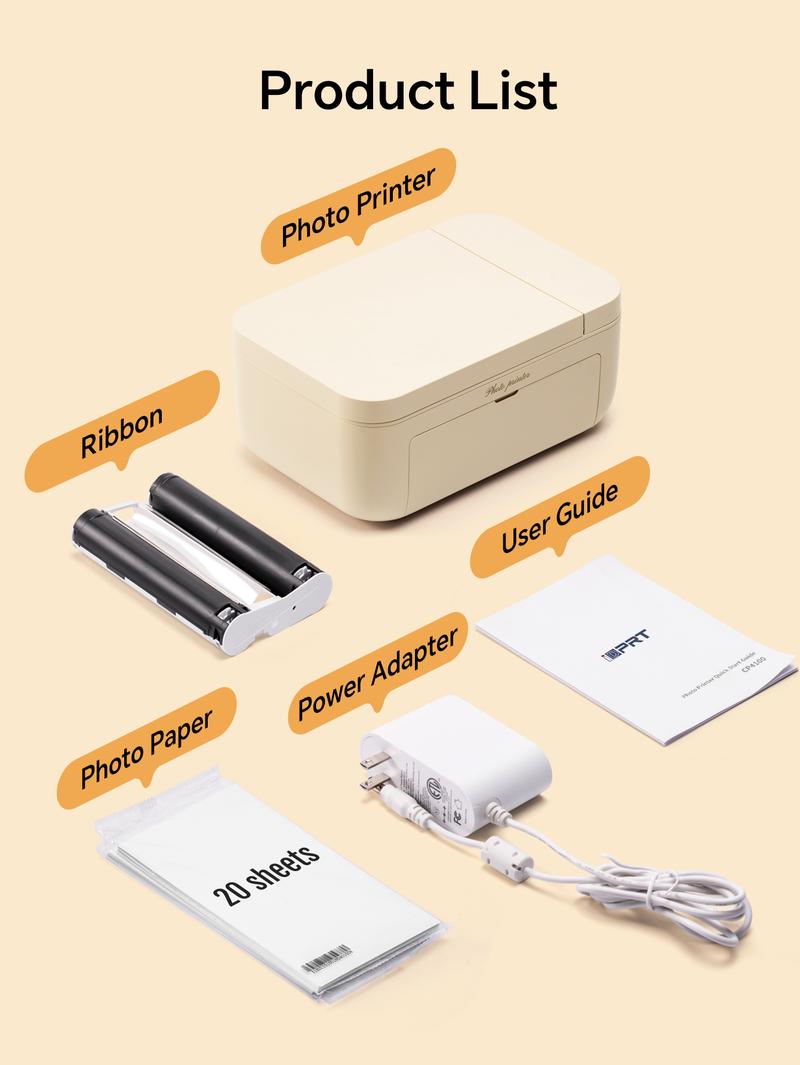 4x6 Photo Printer with 20 Sheets & 1 Ribbon, Unique Anniversary & Valentine's Day Gift, Couple Gift, GiftedInLove, Instant Picture Printer, Portable Gift for Her/Him, Romantic Gift Idea