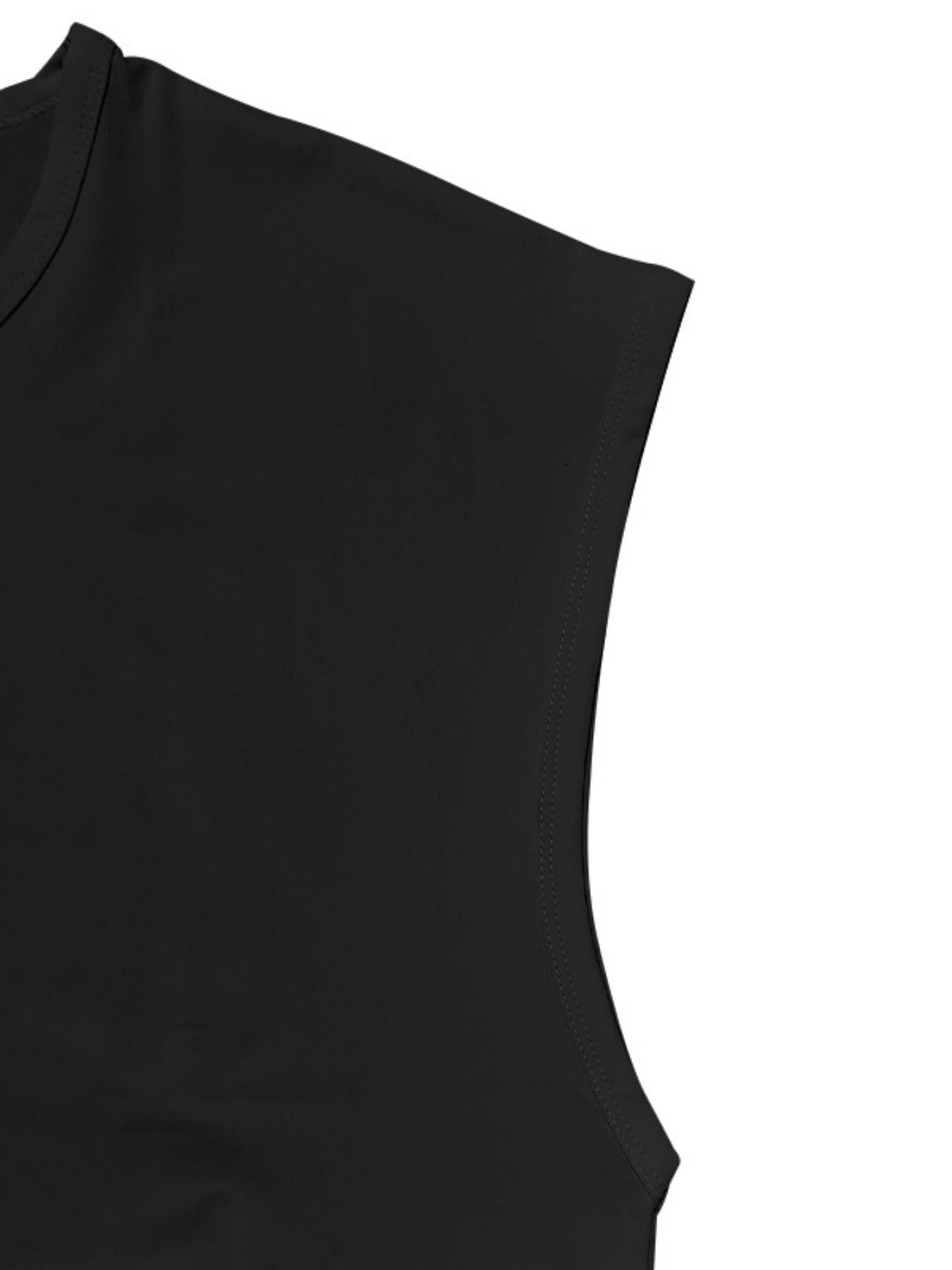 Men's Sleeveless Tank Top, Casual Plain Summer Sports Vest, Loose-Fitting Comfortable Upper Garment, Ideal for Daily Wear