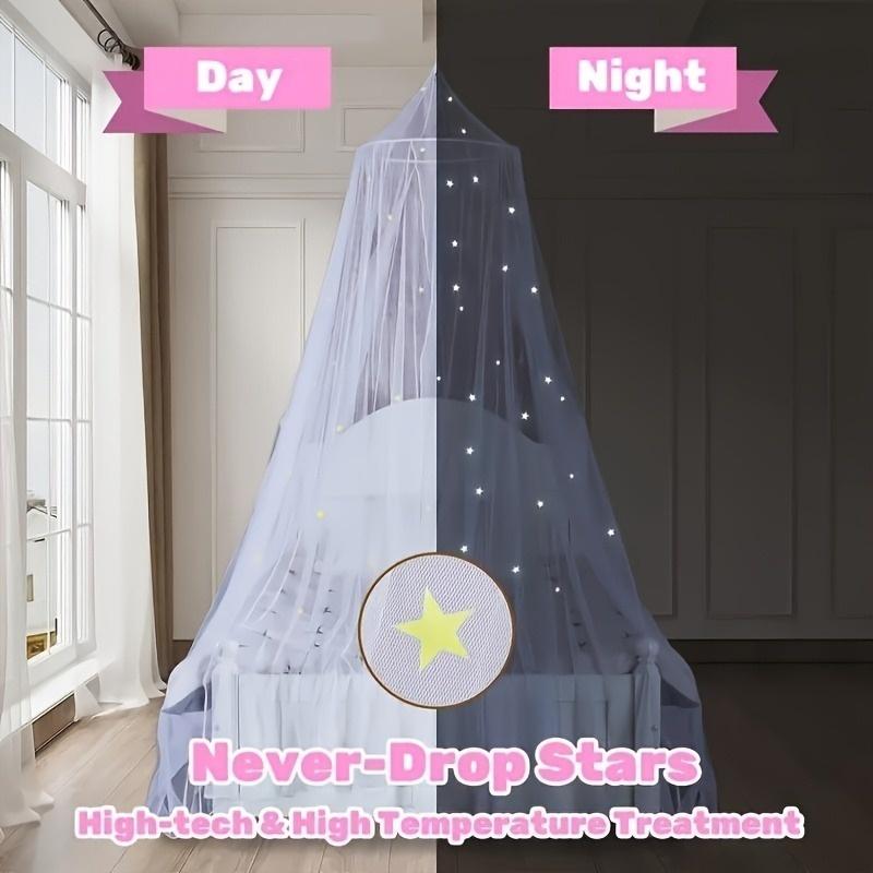 Mosquito Net, Mosquito Proof Net, Bed Netting, Dome Bed Canopy, Glow in the Dark Bed Canopy, Anti Mosquito Bed Canopy, Mosquito Net for Double Bed, Ceiling Mount Mosquito Net Canopy, Hanging Bed Netting, Full Coverage Bed Canopy, Breathable Mesh