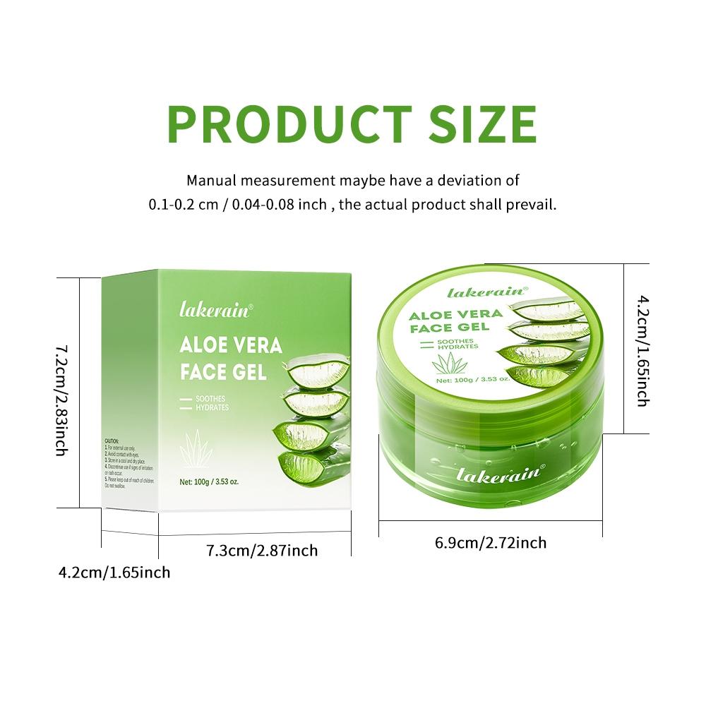 Moisturizing Aloe Hydration Gel Soothing Face Moisturizer Deep Repair Cream Lightweight, Moisture Lock with Cooling Relief for All Skin Types