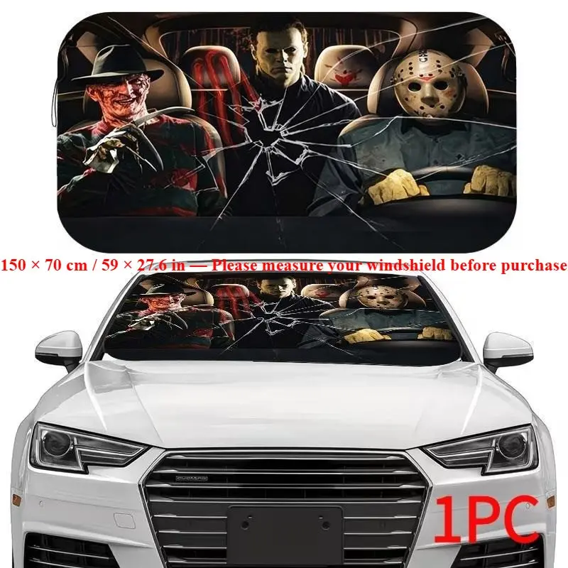 Car Windshield Sunshade, UV Protection Foldable Sunshade, Keeps Car Cool, Enhances UV Reflection, Fun Car Accessory, Fits Sedan, Suv, Off-Road Vehicles, Front Window Sun Shade For Car