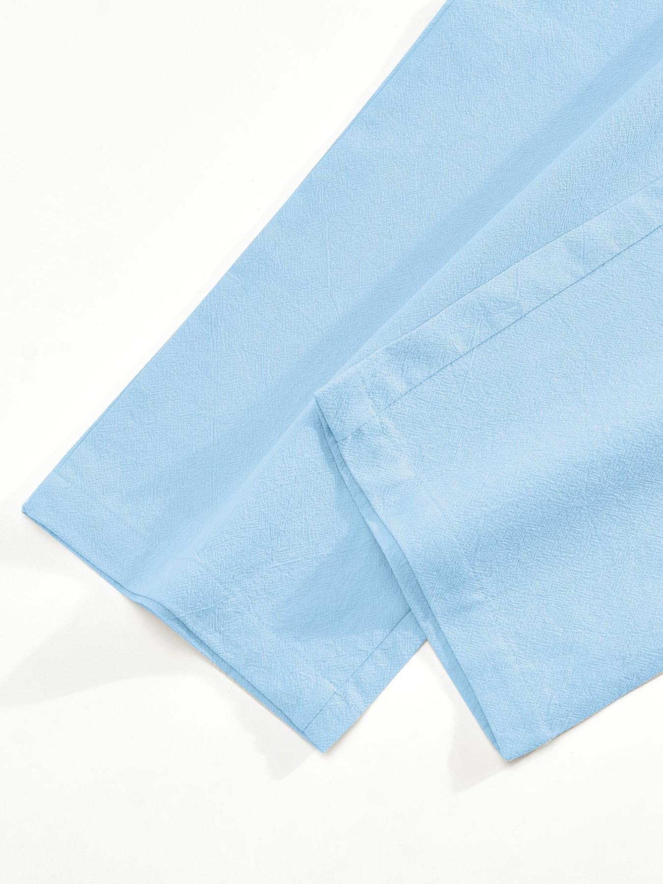 Men's Summer Straight Leg Linen Pants, Casual Sporty Island Vacation Style, Regular Fit Basic Design, Men's Clothing
