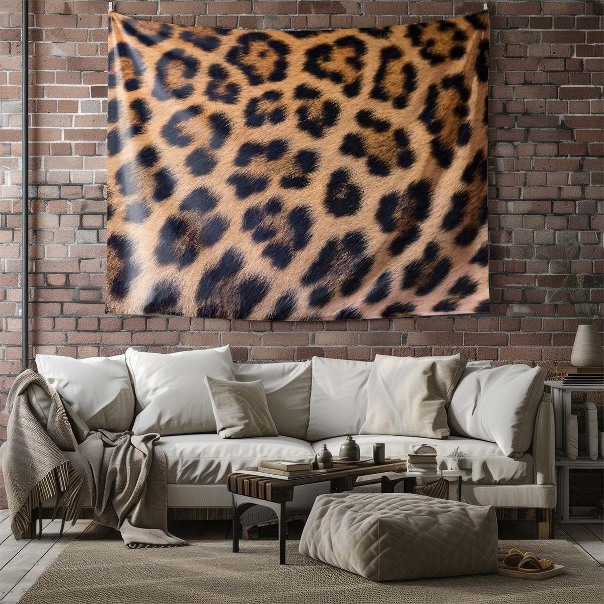 Leopard Print Tapestry, Cheetah Decor Wall Hanging, Luxury Animal Print Tapestries, Soft Wall Blanket, Wild Backdrop Decor for Bedroom, Dorm & Living Room,Modern Abstract Pattern for Kid Boy Men