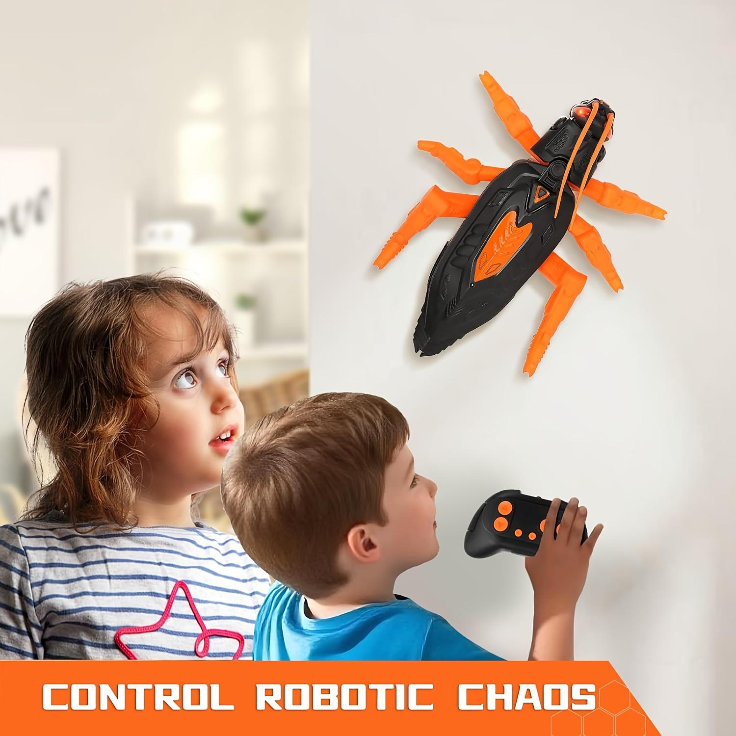 Festival Gift RC Climbing Robot Toy, Rechargeable Lizard Cockroach Toy, Wall Climber, Dual Mode Floor and Wall Driving, Durable Structure