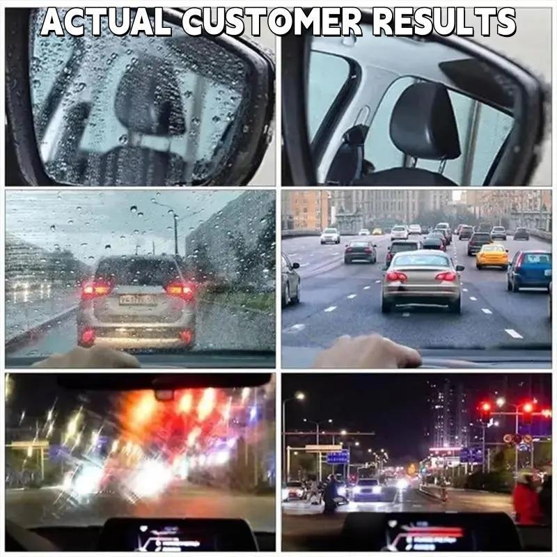 Windshield Oil Film Eraser Wand, All-In-One Pro Kit, Glass Cleaning Emulsion Formula, Streak-Free Solution for Rain Repellents