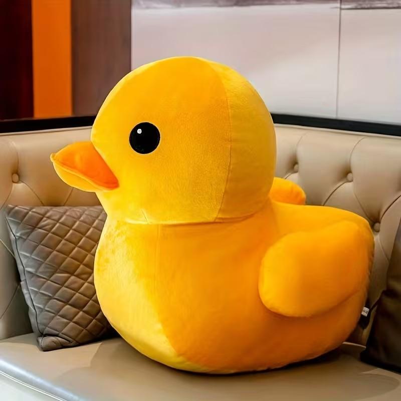New Large Duck Plush Pillow Stuffed Animal Toy, Soft Texture, Beautiful Color, Cozy Cushion, Bedroom Living Room Sofa Decor (24cm*21cm*19)