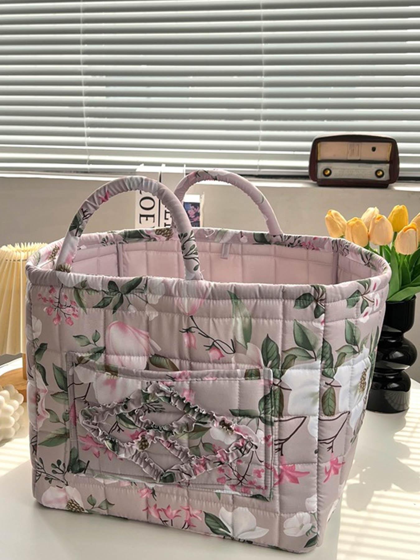 Car Interior Storage Basket, Clothing Book WorkSupplies Home Organizer Bag, Space Saving Multi-Purpose Car Accessory