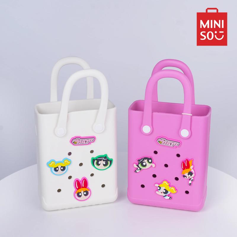 Powerpuff Girls Mini Mesh Tote Bag - Lightweight Beach & Grocery Shopping Bag, Retro School Accessory, Carryall for Girls,cozyvibes