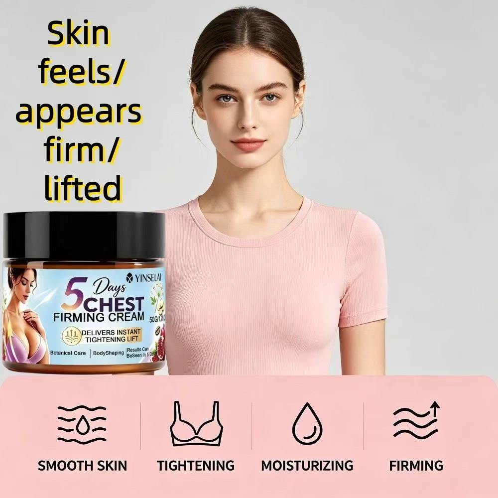 Powerful Firming Cream with Jojoba Oil, Niacinamide, Retinol, and Vitamin E, Deeply Moisturizes and Tightens Skin, Suitable for All Skin Types