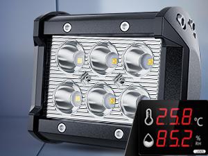 Nilight 4 Inch LED Light Pods Yellow Spot Beam Driving Fog Lights 2PCS 18W Off Road Lights Work Light Bar for Truck ATV UTV RV Pick-up Van Boat  Vehicle Lamp  dealsforyoudays