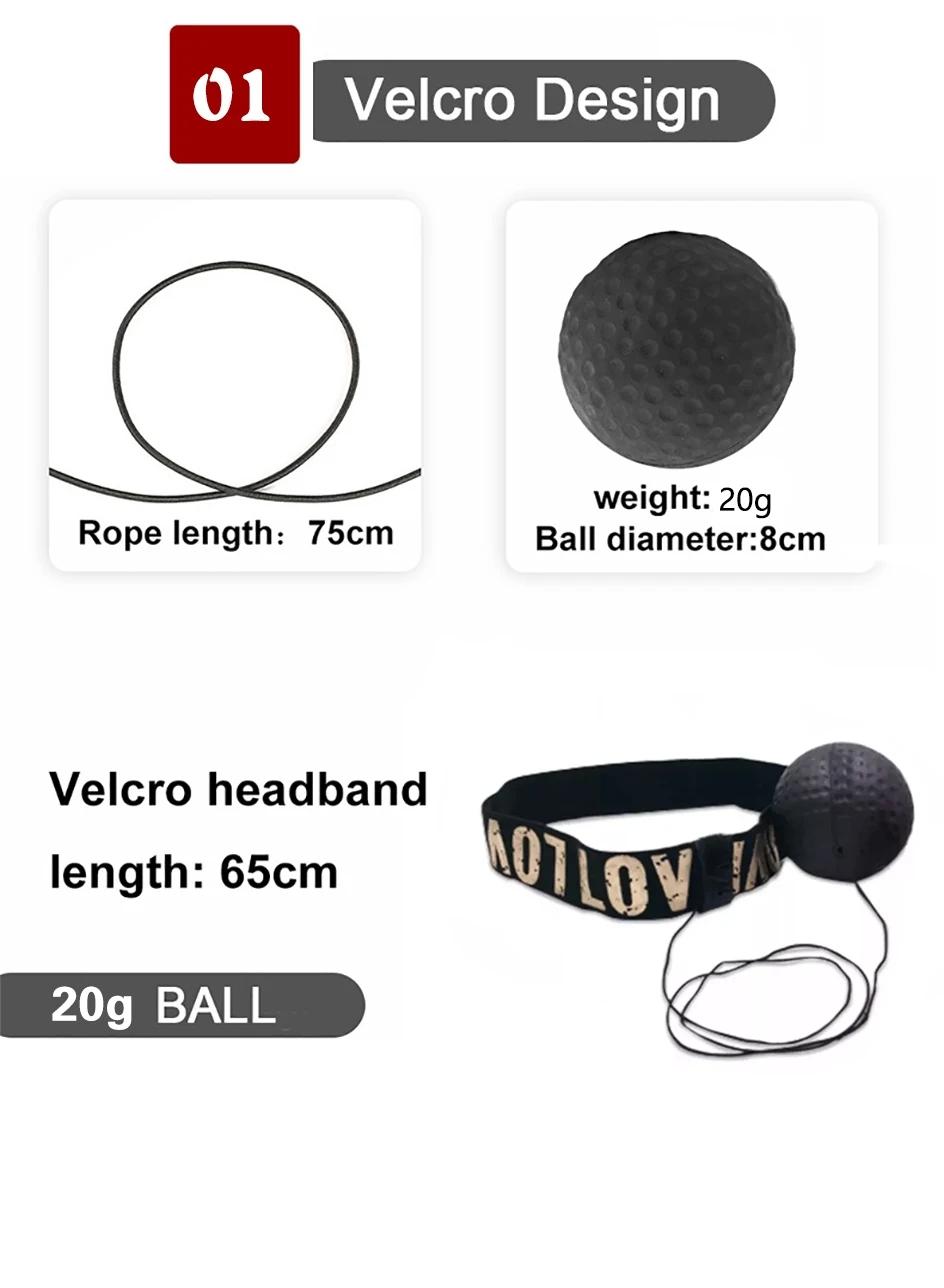 Head-Mounted Boxing Reflex Ball, Multiple Difficulty Levels, Speed Training Tool for Quick Reactions & Fighting Skills, Boxing Speed Trainer
