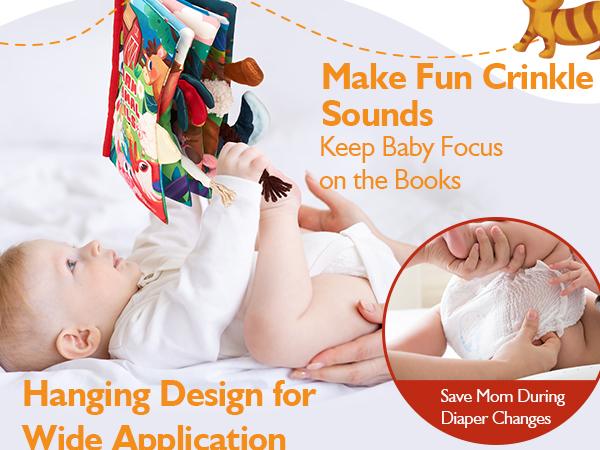 Hahaland Farm Animals Sensory Toy – Tummy Time Touch & Feel Baby Gift for Boys & Girls, Early Learning & Education Infant Toy Duck