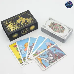 Tarot Cove Holographic Floral Border Tarot  Classic Rider-Waite with Shimmering Edges