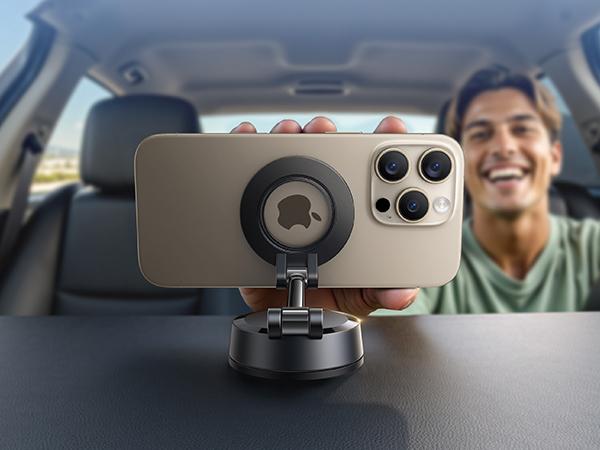 Lamicall 2-in-1 MagSafe Car Mount & Retractable USB-C Fast Car Charger Combo 57W Ultra-Compact Phone Holder Fits iPhone 16/15 Pro Max Galaxy S25/S24 Ultra Pixel Adjustable #TikTokShopBlackFriday #TikTokShopCyberMonday