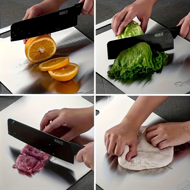 3 Piece Premium Stainless Steel Cutting Board Set Durable Easy to Clean Space Saving Rustproof BPA Free Food Safe Kitchen Prep Cutting Boards for Kitchen