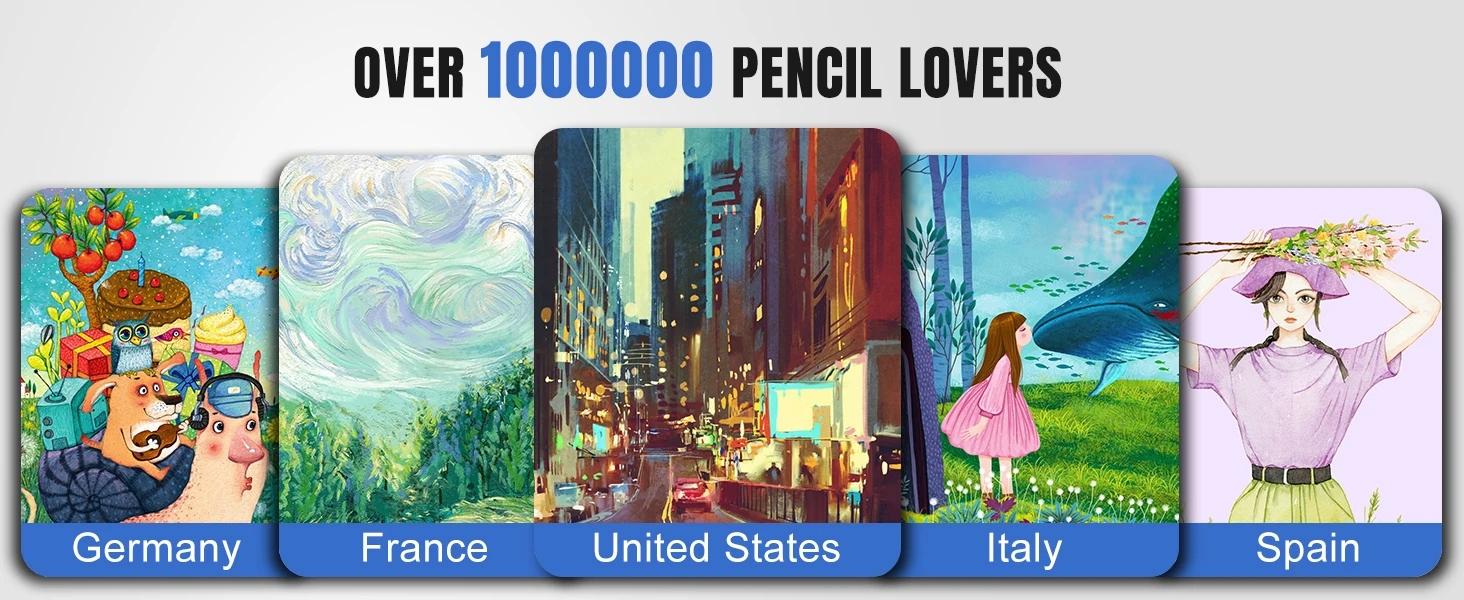 Digital Screen Capacitive Pen, Touchscreen Pen, Universal Touch Stylus for Android iOS Windows, Compatible with iPad Apple Huawei Xiaomi Tablets